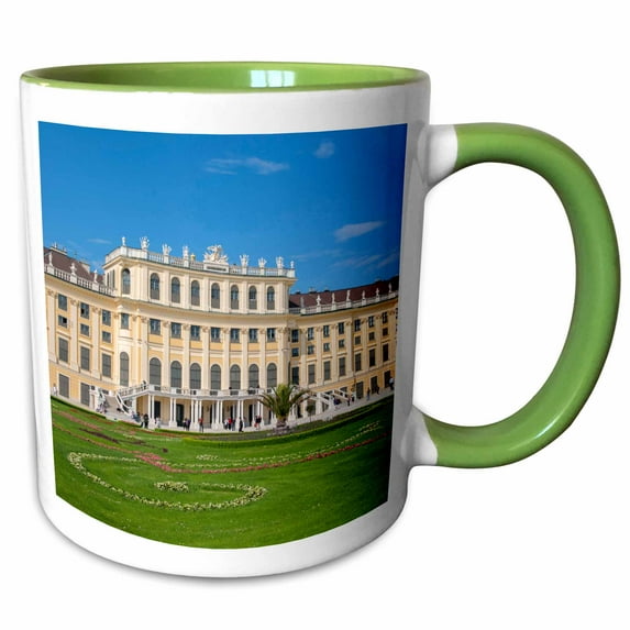 3drose, Austria, Vienna, Schonbrunn Palace, Garden - Eu03 Jen0116 - Jim Engelbrecht, 11oz Two-tone Green Mug
