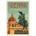 thumbnail image 1 of Austria - Vienna - Vintage Travel Poster (24x36Inches(Black-Framed)), 1 of 6