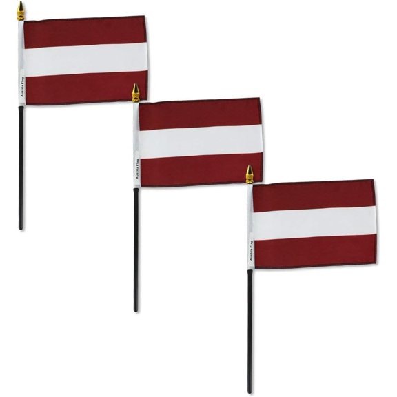 Austria flag 4 x 6 inch - 3 PK