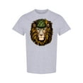thumbnail image 1 of Austrian Bavarian Lion Head T-Shirt Men -Image by Shutterstock, Male Large, 1 of 2