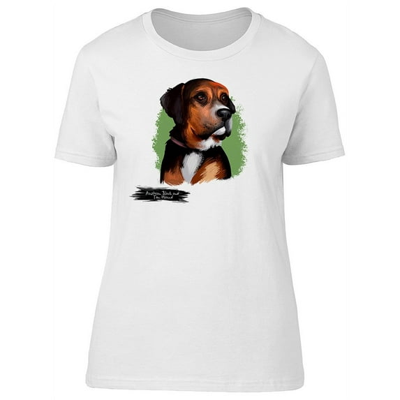 Austrian Black & Tan Hound Dog T-Shirt Women -Image by Shutterstock, Female XX-Large