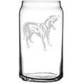 thumbnail image 1 of Austrian Black and Tan Hound Dog Themed Etched All Purpose 16oz Libbey Can Glass, 1 of 1