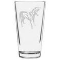 thumbnail image 1 of Austrian Black and Tan Hound Dog Themed Etched All Purpose 16oz Libbey Pint Glass, 1 of 1