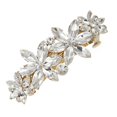 thumbnail image 1 of MUCHENGGIFT Austrian Crystal Hair Clips, White Sparkly Rhinestones Hairpins Barrettes, Cryatal Hollow out Flower Hairgrip Hair Headwear Hair Accessories for Women Girls, 1 of 4
