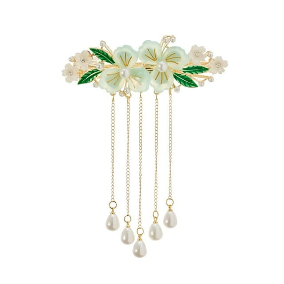 Austrian Crystal Hair Clips, White Sparkly Rhinestones Hairpins Barrettes, Cryatal Hollow out Flower Hairgrip Hair Headwear Hair Accessories for Women Girls