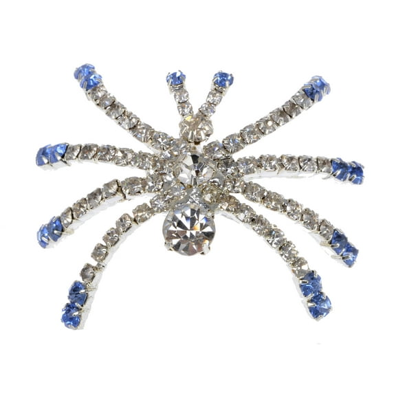 Austrian Crystal Rhinestone Halloween Creepy Spider Insect Fashion Pin Brooch