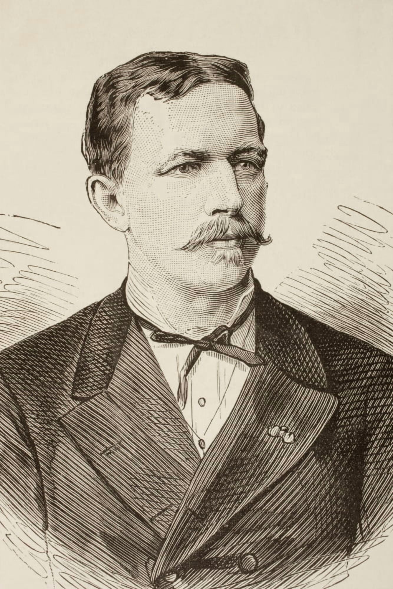 Austrian Explorer Of Sahara Desert Oscar Lentz Born 1848 Died 1925 From La Ilustracion Espaola Y Americana Of 1881 Canvas Art - Ken Welsh Design Pics (24 x 36)