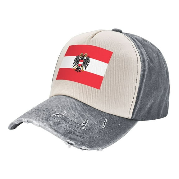 Austrian Flag Distressed Baseball Cap Dad Hats for Men Women Vintage Trucker Hat Low Profile Ball Caps
