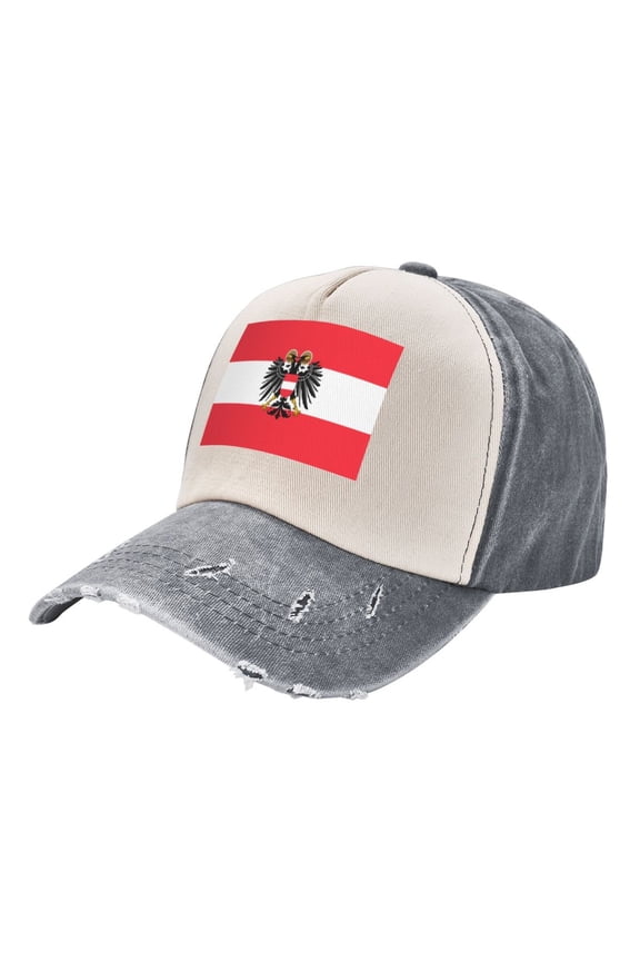 Austrian Flag Distressed Baseball Cap Dad Hats for Men Women Vintage Trucker Hat Low Profile Ball Caps