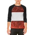 thumbnail image 1 of Austrian Flag Distressed Grunge Mens Raglan T Shirt White-Black X-LG, 1 of 2