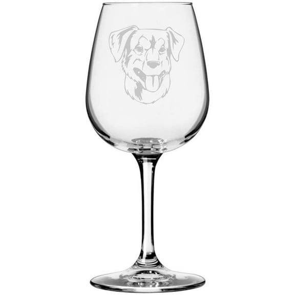 Austrian Pinscher Dog Themed Etched 12.75oz Libbey Wine Glass