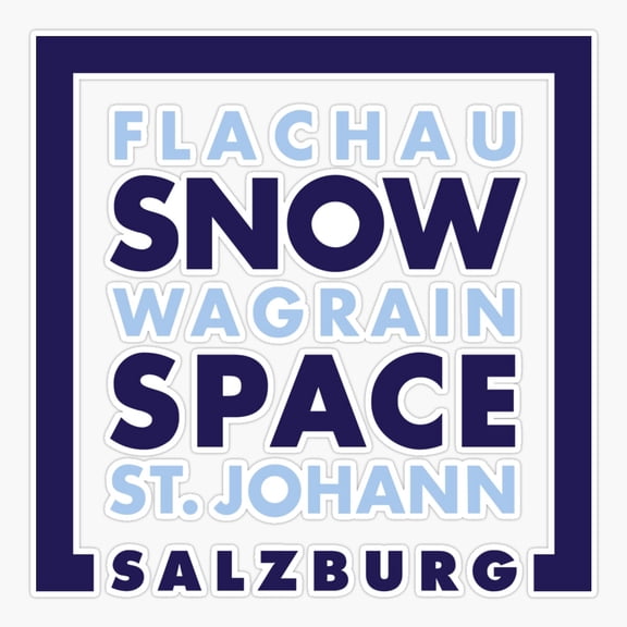 Austrian Skiing Snow Space Mountain Sticker