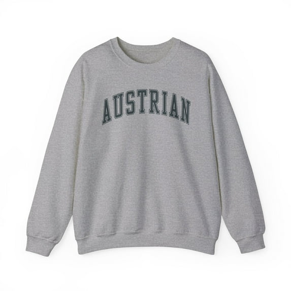 Austrian Sweatshirt Gifts Crew Neck Shirt Long Sleeve Unisex