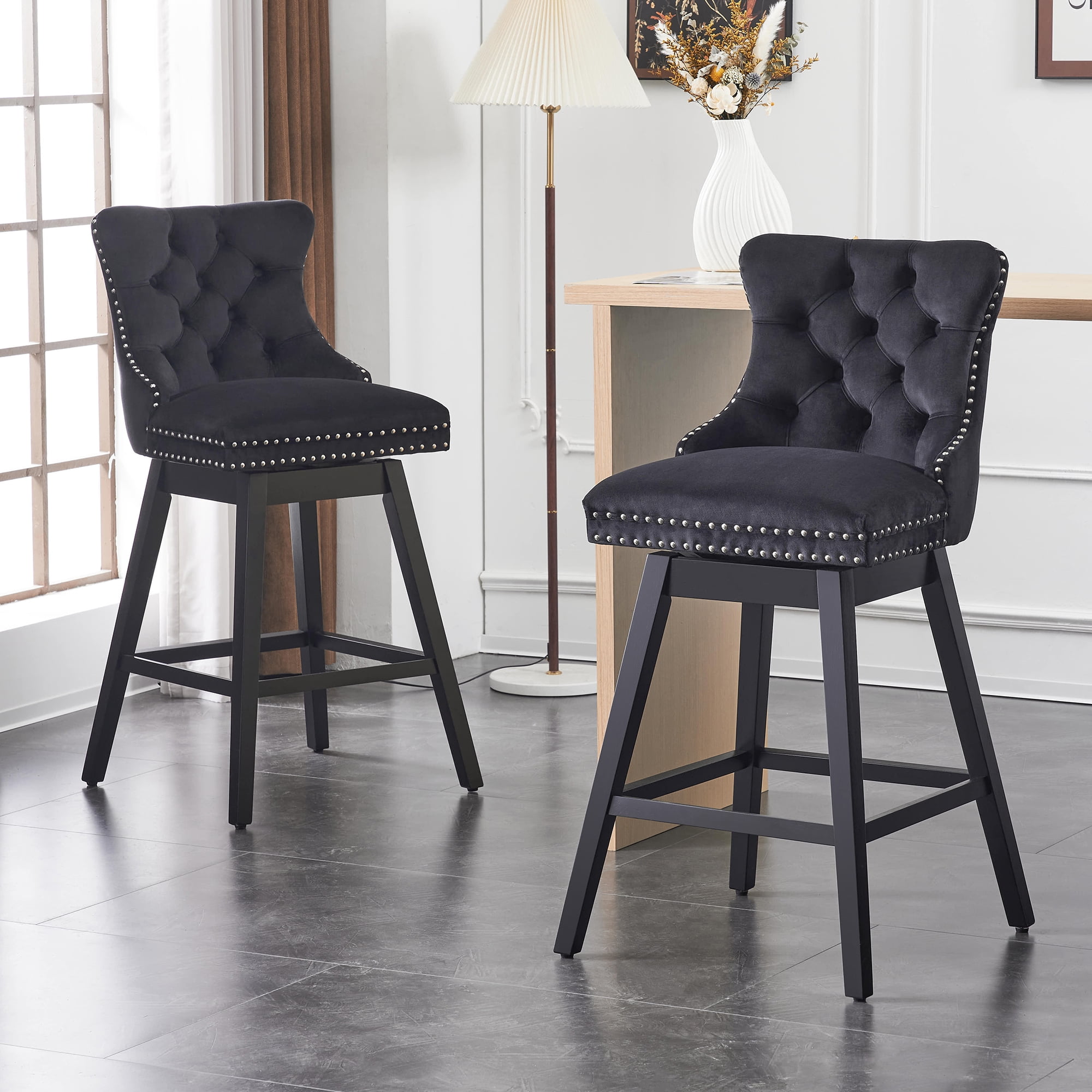 Kitchen island stools swivel deals
