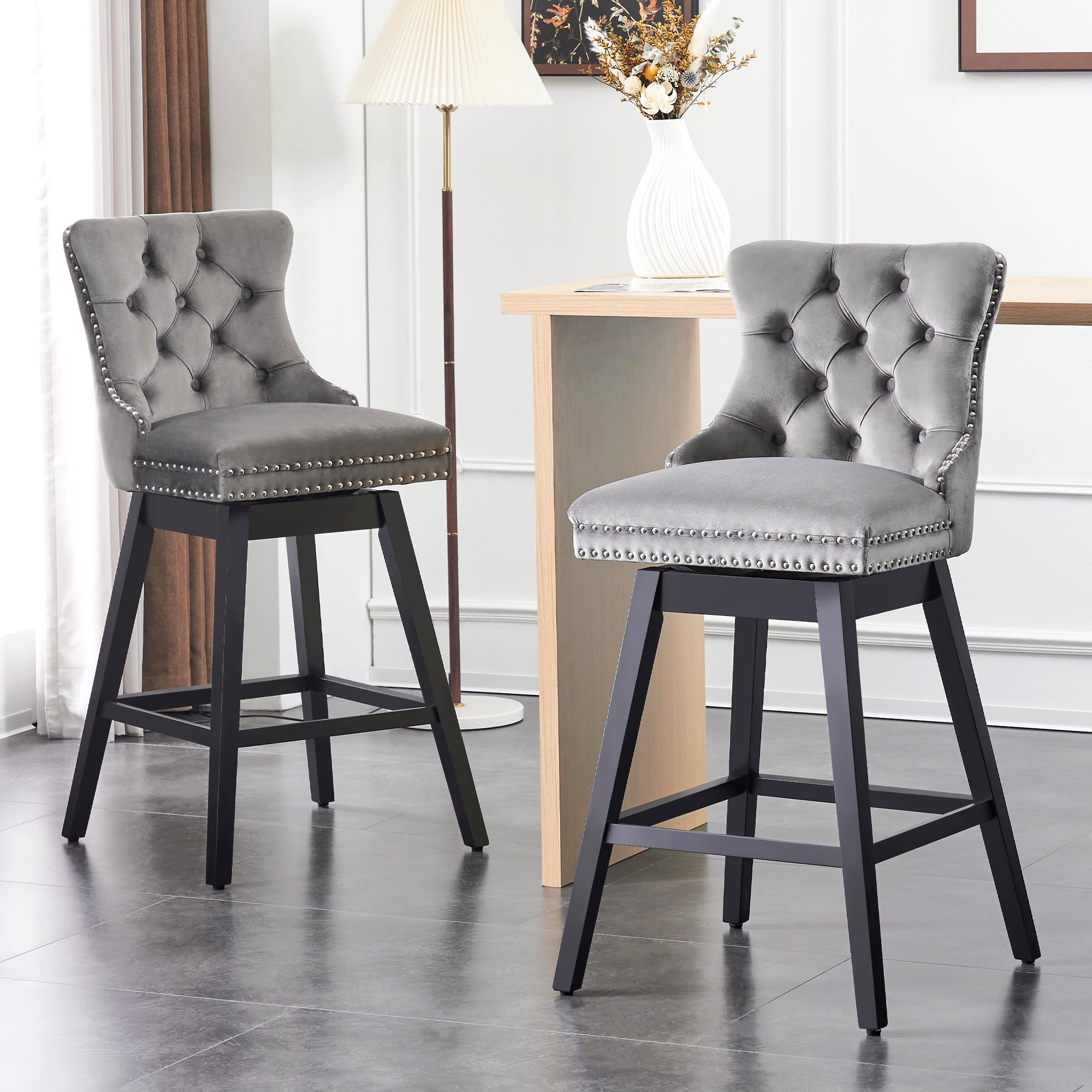 Acme tavio online swivel bar chair
