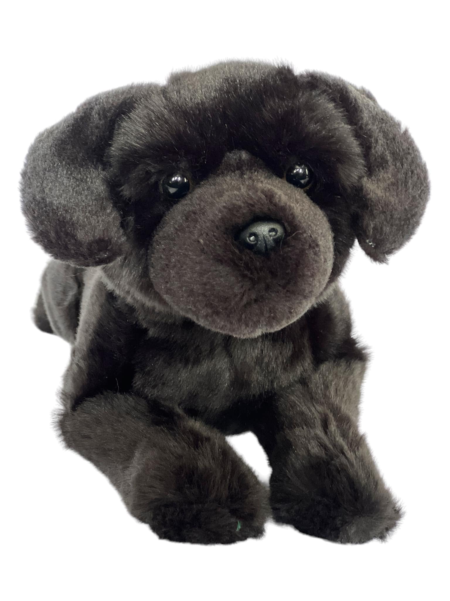 Auswella Plush 16 Inch Black Floppy Labrador Retriever