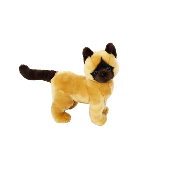 Auswella Plush 9.5 Inch Siamese Cat Plush Stuffed Animal