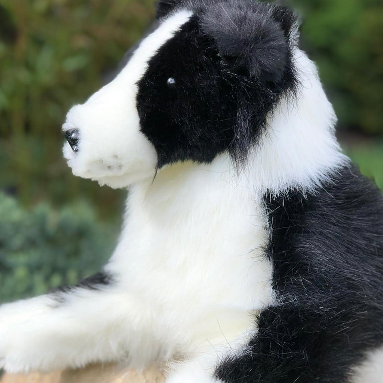 Auswella Plush Black Border Collie Animal Walmart
