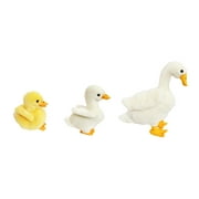 Auswella Plush Mother Goose with Baby Gosling and Duckling- Plush Stuffed Animals