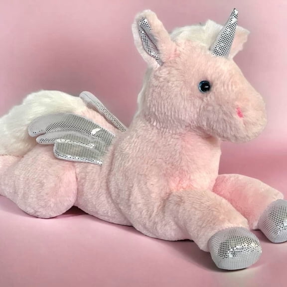 Auswella® Plush Soft Unicorn 18 inch Plush Pink Unicorn- Stuffed Animal Toy