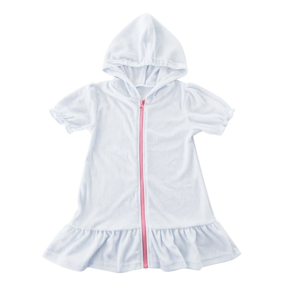 Ausyst Baby Pajamas Girls Swim Cover Up Kids Swimsuit Coverup Zip-Up Beach Bathing Suit Robe Clearance