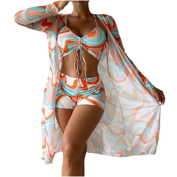 Ausyst Bikini Sets For Women Swimwear Sexy Bathing Suit Swimsuits For Women Beachwear Bathing Suits Summer Clearance
