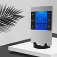 thumbnail image 1 of Ausyst Electronics Gift Digital Alarm Clock With LCD Weather Display Temperature Humidity Screen Snooze Alarm Electronic Time Management Reminder Clearance, 1 of 1
