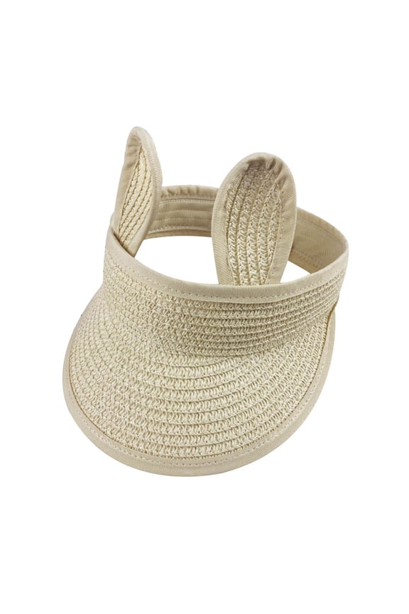 Hats Clearance! Summer Baby Boy Girl Kids Folding Bunny Straw Visor Cap Sun Hat