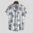 thumbnail image 1 of Ausyst Hawaiian Shirt for Men Casual Short Sleeve Beach Shirts Shirts Clearance, 1 of 1