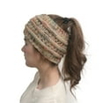 thumbnail image 1 of Ausyst Headbands for Women And Winter Knitted Headband Horsetail Hat Wool Headband Pullover Hat Clearance, 1 of 7