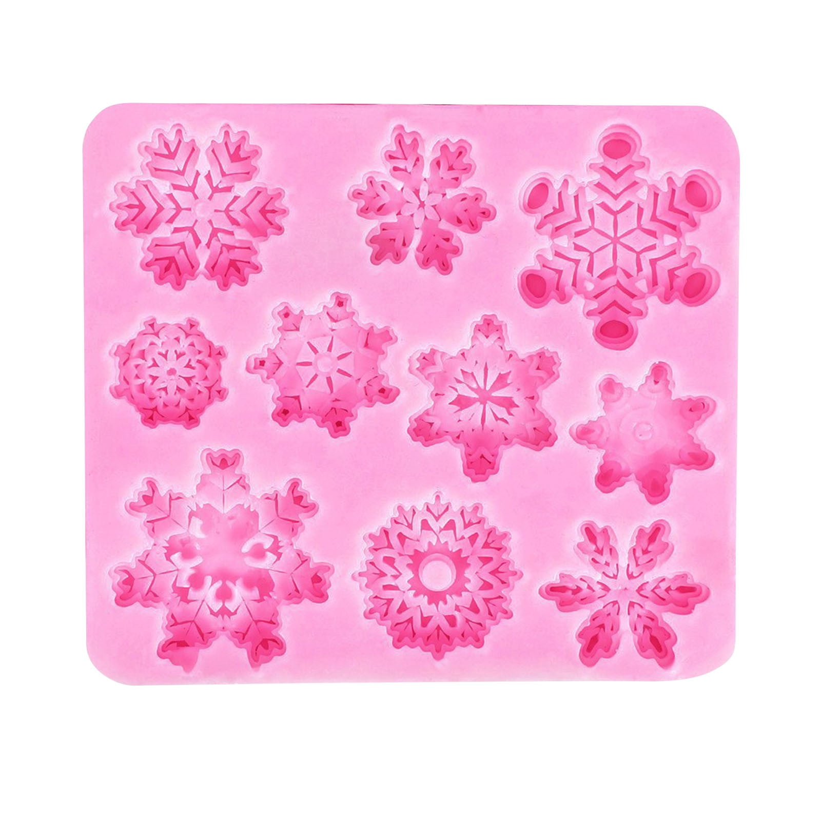 Ausyst Kitchen Gadgets Christmas Baking Mold DIY Snowflake Fondant ...