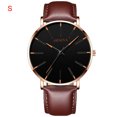 thumbnail image 1 of Ausyst Men's Watch Couple Men And Women Fashion Ultra Thin Watches Business Stainless Steel Mesh Quartz Watch Watches for Men, 1 of 2