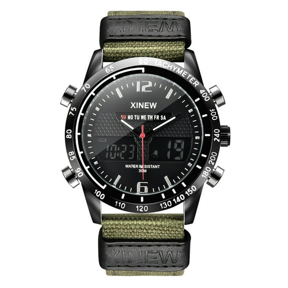 Ausyst Men's Watch Men Fashion Sports Watch Waterproof Quartz Digital LED Casual Watches Watches for Men