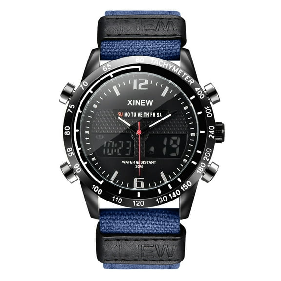 Ausyst Men's Watch Men Fashion Sports Watch Waterproof Quartz Digital LED Casual Watches Watches for Men