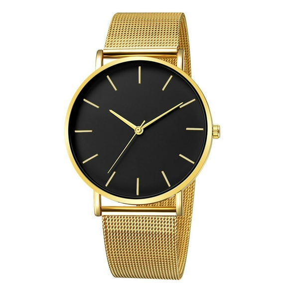 Ausyst Men's Watch Men Fashion Watches Clocks Watches Stainless Steel Casual Dresses Wrist Crystals Watches for Men
