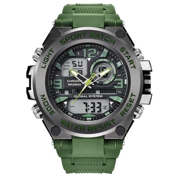 Ausyst Men's Watch Men Watch 50m Wristwatch LED Quartz Clock Sport Watch Male Watch Watches for Men