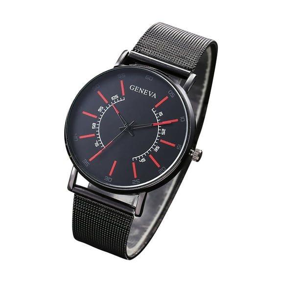 Ausyst Men's Watch Men's Creative Steel Mesh Strap Watch Exquisite Quartz Watch Watches for Men