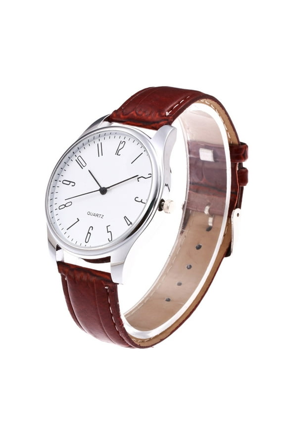 Men's Watch Mens Business Fashion Leather Quartz Wrist Watch Watches for Men