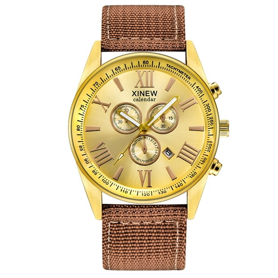 Ausyst Men's Watch Outdoor Mens Date Stainless Steel Military Sports Analog Quartz Wrist Watch Watches for Men