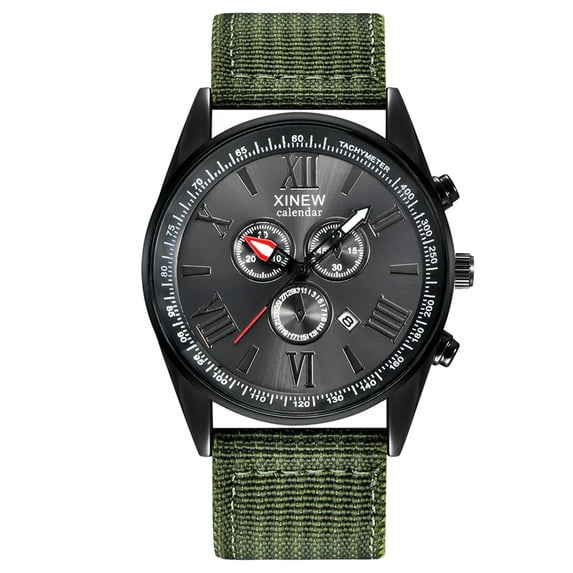 Ausyst Men's Watch Outdoor Mens Date Stainless Steel Military Sports Analog Quartz Wrist Watch Watches for Men