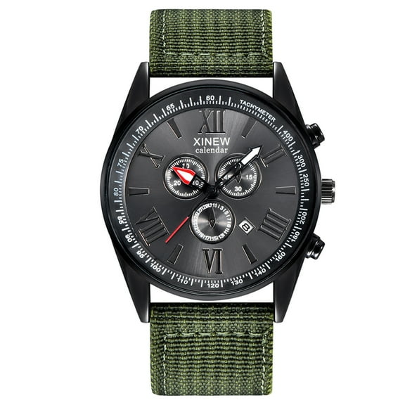 Ausyst Men's Watch Outdoor Mens Date Stainless Steel Military Sports Analog Quartz Wrist Watch Watches for Men