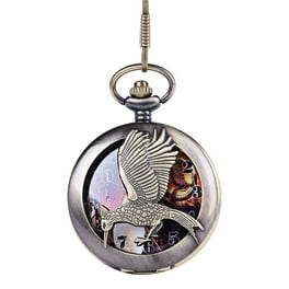 Clearance Clock under $3 Pocket Watch for Men and Women Glossy