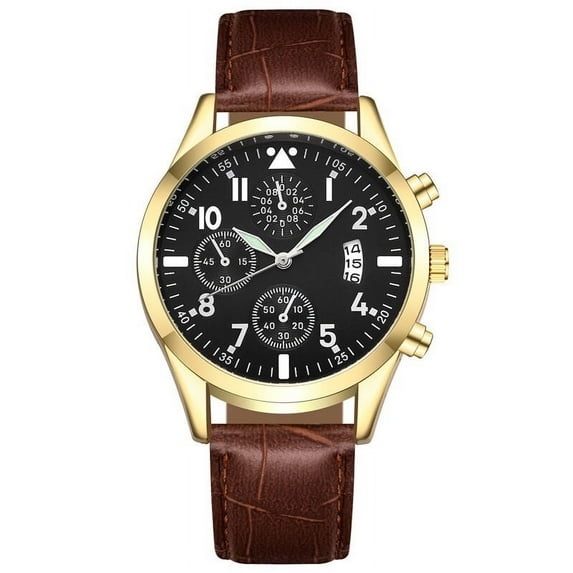Ausyst Men's Watch Popular Men's Leather Watch With Calendar Function Plus Luminous Function Watch Watches for Men