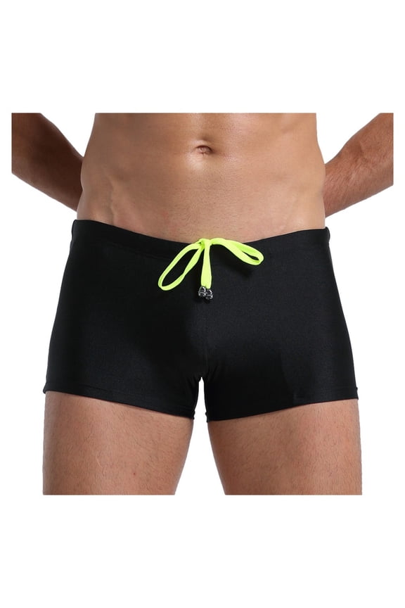 Mens Swim Trunks Breathable Trunks Pants Solid Color Swimwear Beach Shorts Slim Wear Clearance