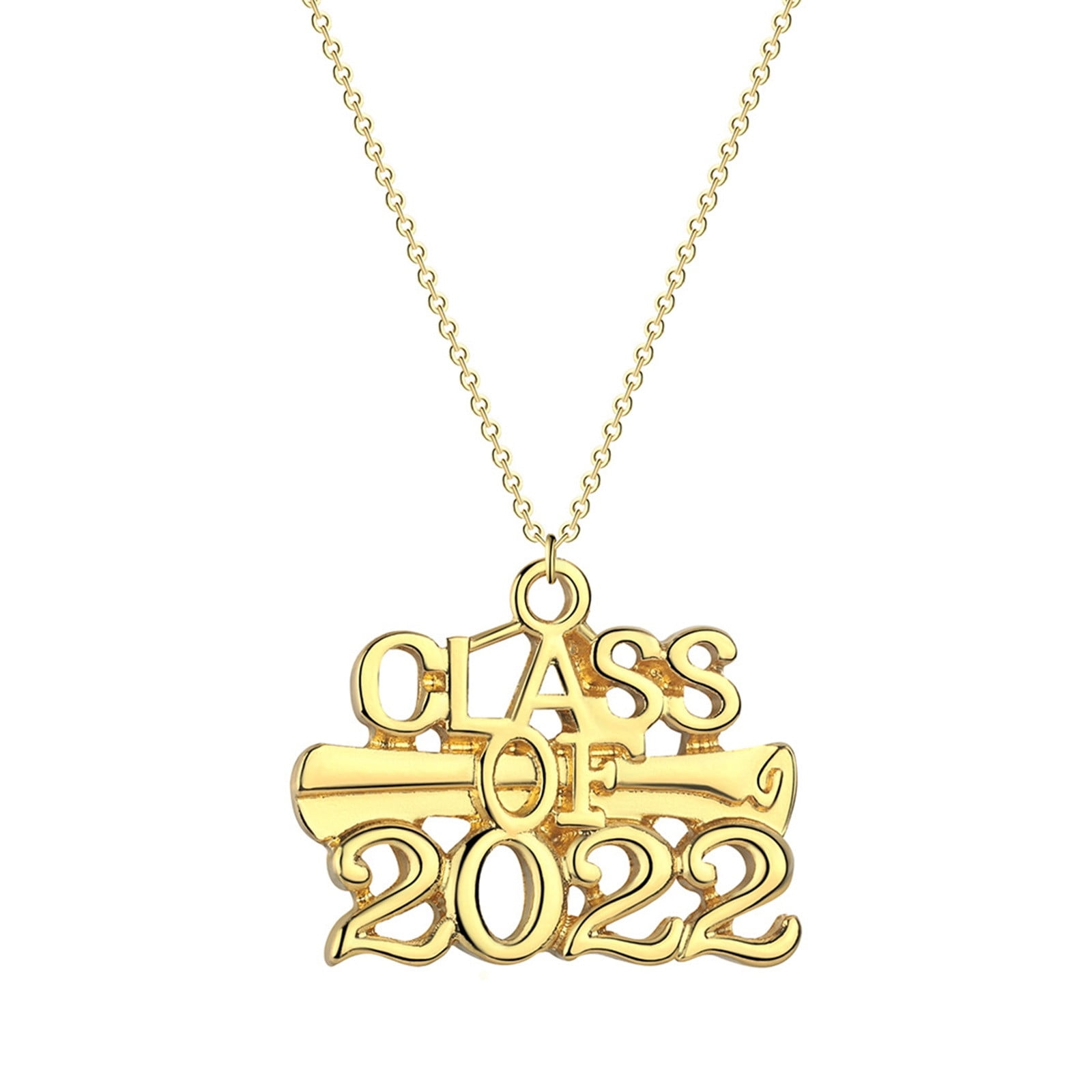 Amazon.com: Personalized Graduation Necklace, High School College Graduate  Present, Spirit Colors, Year Charm : Handmade Products