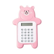 Ausyst Office Supplies 2023 Cute Bear Calculator, Basic Button Battery Powered, Handheld Calculator Schools And Children Can Choose Pink, Yellow, Blue, Cyan And Brown. on Clearance