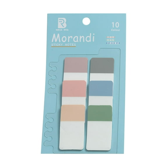 Ausyst Office Supplies 2023 Morandi Color Transparent Pet Sticky Notes N Times Stickers Index Stickers Sticky Notes Stickers Ruler Bookmarks on Clearance