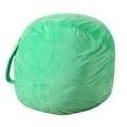 thumbnail image 1 of Ausyst Organization And Storage Kids Stuffed Animal Plush Toy Storage Bean Bag Soft Pouch Stripe Fabric Chair Gift Clearance, 1 of 4