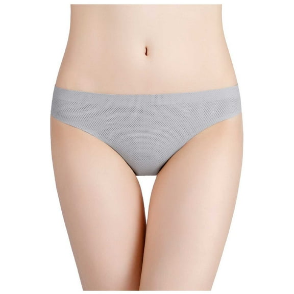 Ausyst Panties for Women 5PCS Women Silky Comfy Low Waist Breathable Sexy Nylon Has Elasticity Underpant Clearance