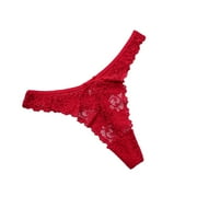 Ausyst Panties for Women Women Sexy Lace Underwear Lingerie Thongs Panties Ladies Underwear Underpants Clearance
